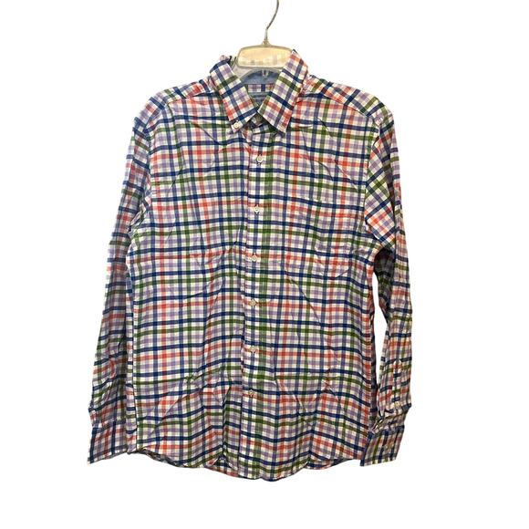 Saddlebred Other - Saddlebred Mens Button Down Vintage Oxford Dress ShirtbSize Medium Plaid